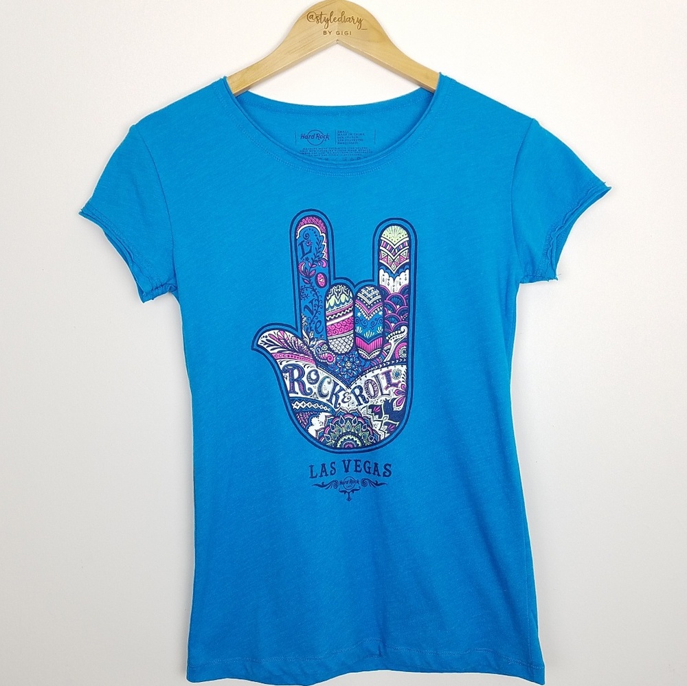 Hard Rock | Las Vegas short sleeve blue t-shirt